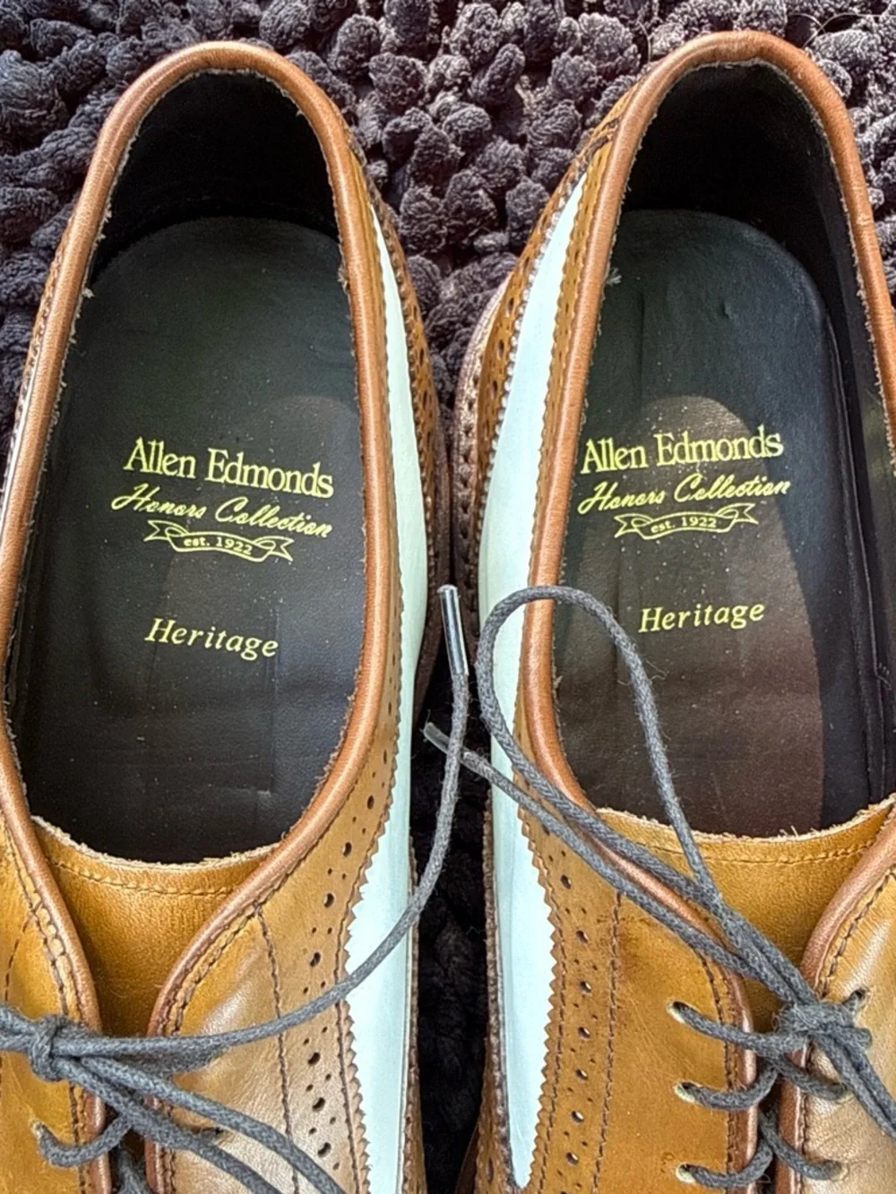 Designer GOLF SHOES! Allen Edmonds Honors Collection Heritage Brogue Oxfords